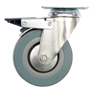 Roată mobilă cu frână, pentru cărucior 100 mm vorel