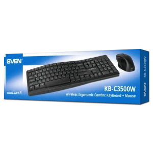 Set tastatură + mouse sven c3500w, fără fir, negru Thumbnail 14