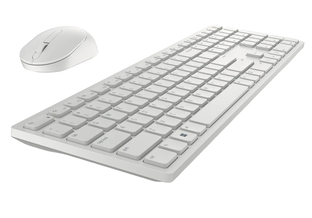 Клавиатура и мышь dell km5221w, беспроводное, белый 4
