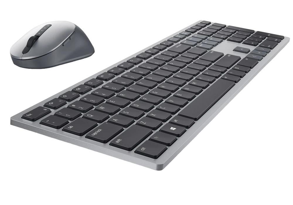 Клавиатура и мышь dell km7321w, беспроводное, серый 4