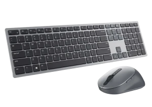Set tastatură + mouse dell km7321w, fără fir, gri