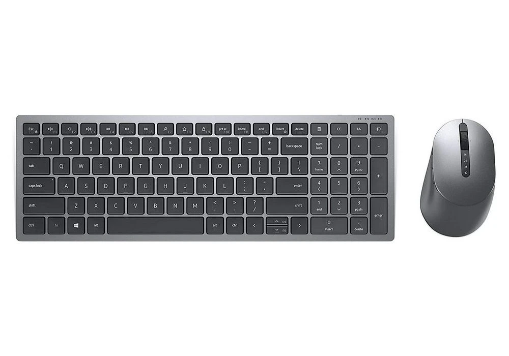 Клавиатура и мышь dell km7120w, беспроводное, серый 4