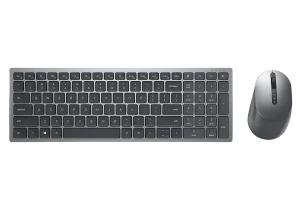 Set tastatură + mouse dell km7120w, fără fir, gri