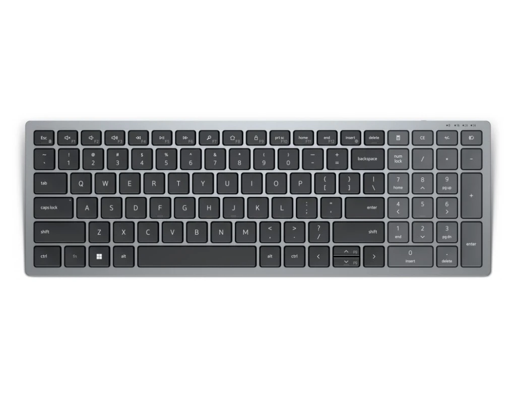 Клавиатура dell kb740, беспроводное, серый 10