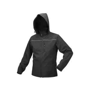 Куртка рабочая с капюшоном yato softshell m чёрный