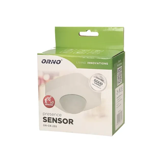 Датчик движения + присутствия orno orcr255 360° 2000 вт 20 м 220 - 240 в ip65 3