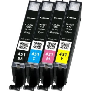 Cartușe de cerneală multipack Canon CLI-451, 7ml, Multipack BK/C/M/Y