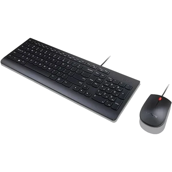 Клавиатура и мышь lenovo 4x30l79912, проводное, чёрный 2