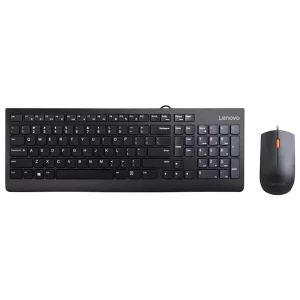 Клавиатура и мышь Lenovo 4X30L79912, Проводное, Чёрный