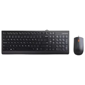 Set tastatură + mouse lenovo 4x30l79912, cu fir, negru