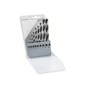 Set burghie 10 buc. pentru metal pointteq 1 - 10 mm oțel hss cilindric bosch