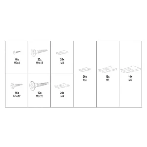 Set șuruburi si cleme 170 buc. yato Thumbnail 3