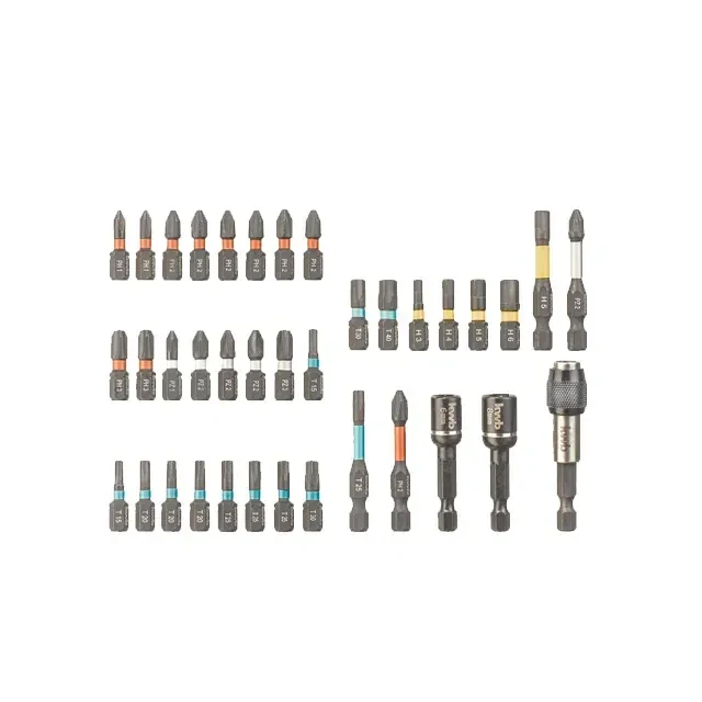Набор ударных бит 37 шт. ph, pz, tx, hex 1/4" 25 мм kwb 2