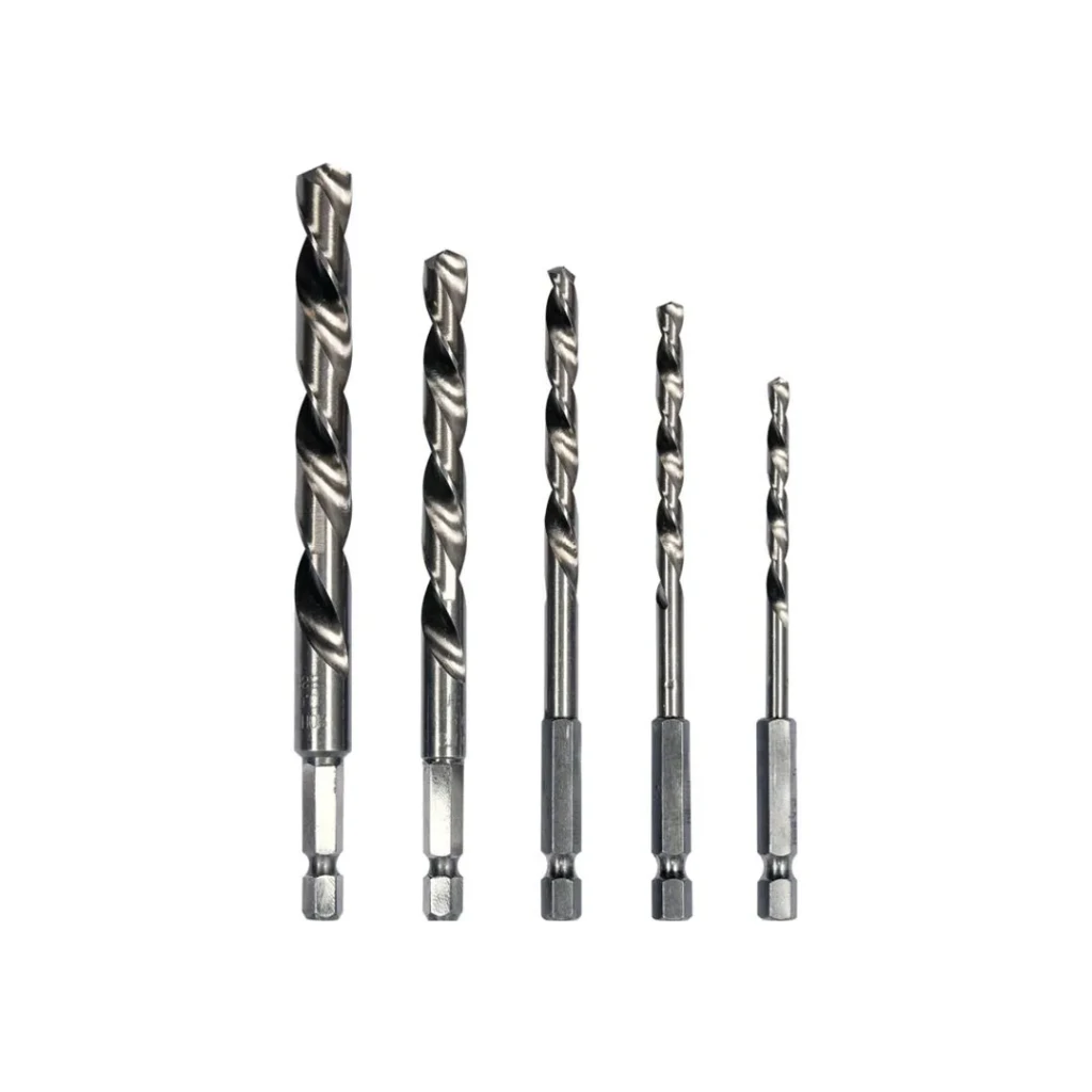 Set burghie 5 buc. pentru metal din338 4 - 10 mm oțel hss hexagonal sthor 2