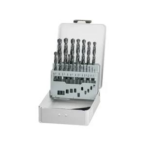 Set burghie 19 buc. pentru metal din338 1 - 10 mm oțel hss cilindric kwb