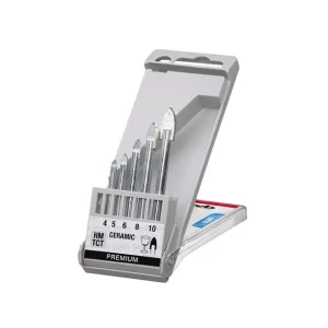 Set burghie 5 buc. pentru sticlă/ceramică 4 - 10 mm oțel cilindric kwb