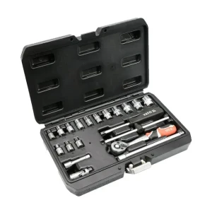 Set de chei tubulare cu clichet 1/4" as-drive 20 buc. yato