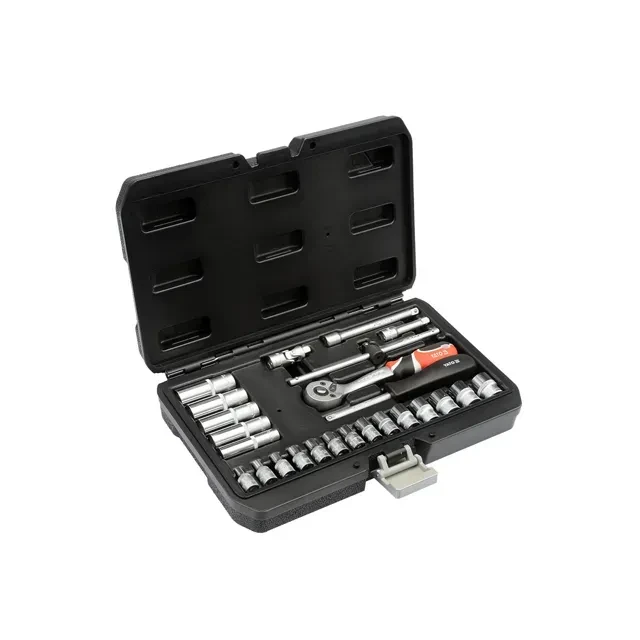 Set de chei tubulare cu clichet 1/4" as-drive 3.5 - 14 mm 25 buc. yato 2