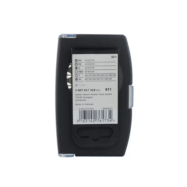 Набор бит с адаптером 32 шт. ph, pz, sl, tx, tt, hex 1/4" 25 мм bosch 2