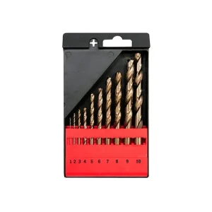 Set burghie 10 buc. pentru metal din338 1 - 10 mm oțel hss cilindric yato