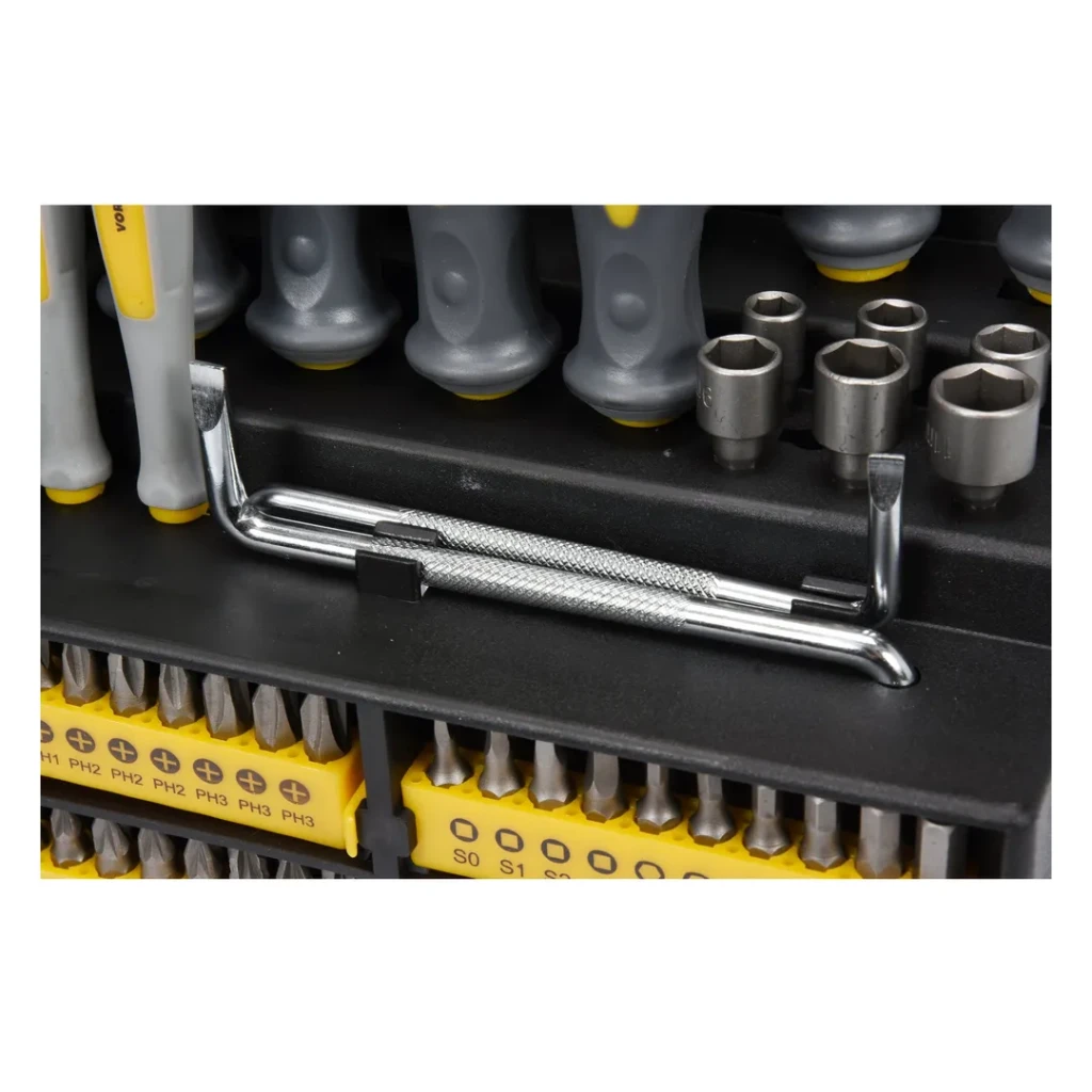Set șurubelnițe și biți sl, ph, pz, hex, sq, tx 100 buc. vorel 2
