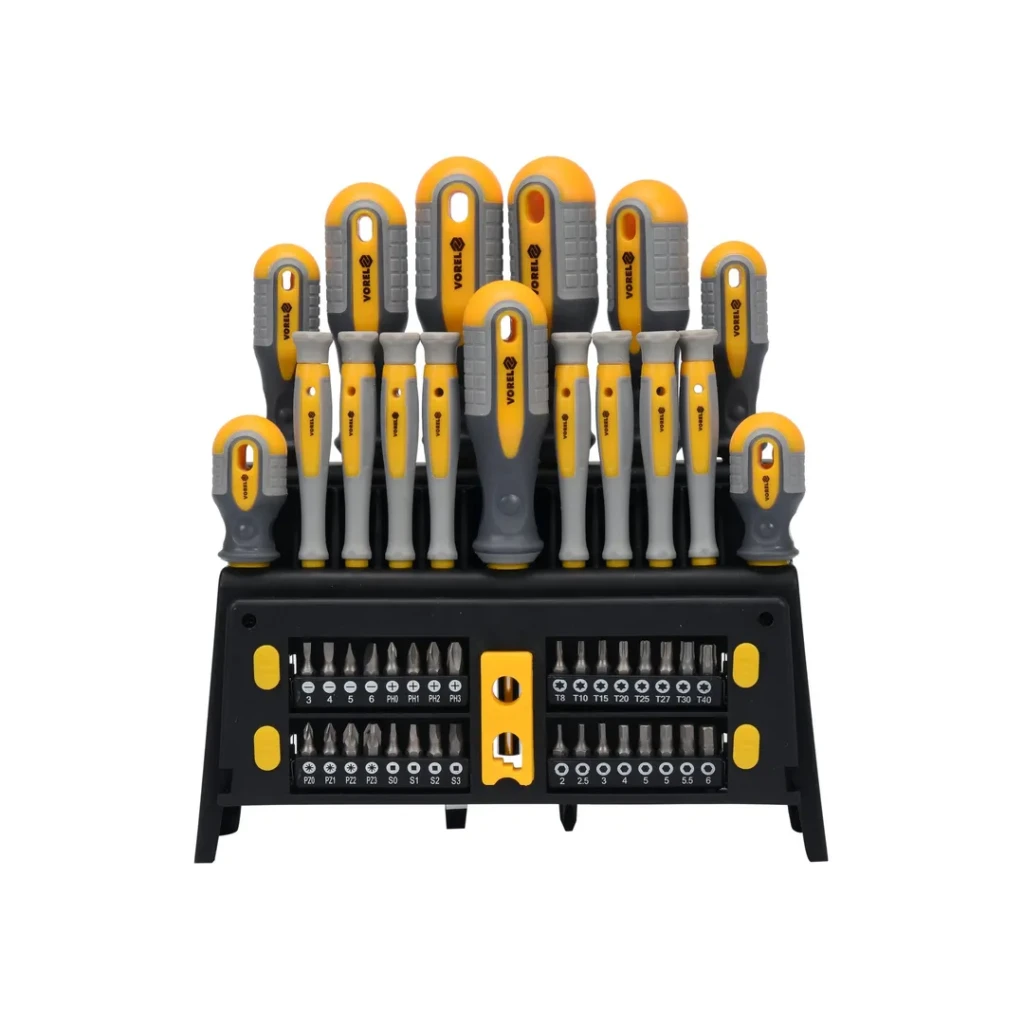 Set șurubelnițe și biți sl, ph, pz, hex, sq, tx 50 buc. vorel 2