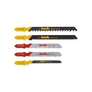 Set pânze pentru lemn și metal pentru fierăstrau vertical (pendular) 100 mm 5 buc. kwb
