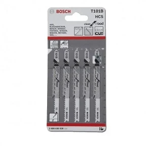 Set pânze pentru lemn pentru fierăstrau vertical (pendular) t101b 100 mm 5 buc. bosch