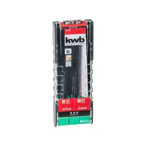 Set pânze pentru lemn și metal pentru fierăstrău cu sabie 150 mm 3 buc. kwb Thumbnail 2