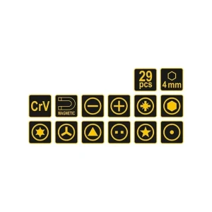 Șurubelniță cu clichet vor64401 29 buc. vorel Thumbnail 2