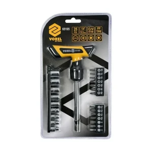 Șurubelniță cu duze și biți 65105 25 buc. 1/4'' sl/ph/pz/torx vorel Thumbnail 3