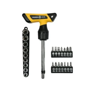 Șurubelniță cu duze și biți 65105 25 buc. 1/4'' sl/ph/pz/torx vorel Thumbnail 1
