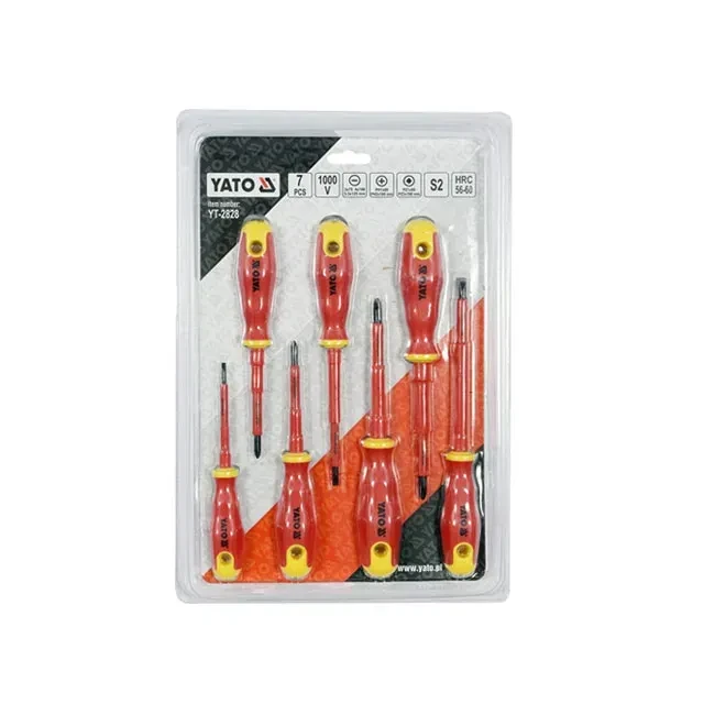Набор диэлектрических отверток sl, ph, pz 1000 в yato 2