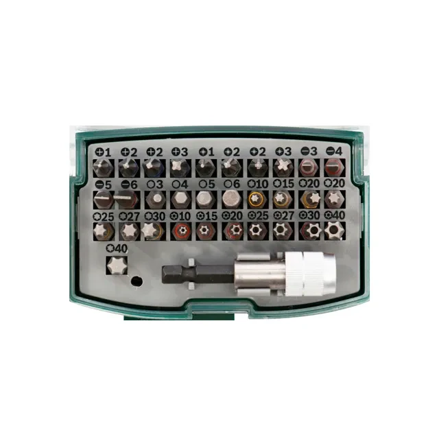 Набор бит с адаптером 32 шт. x-line 32 ph, pz, sl, tx, hex 1/4" 25 мм bosch 3