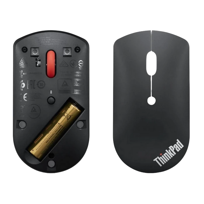 Беcпроводная мышь lenovo thinkpad bluetooth silent mouse, чёрный 3
