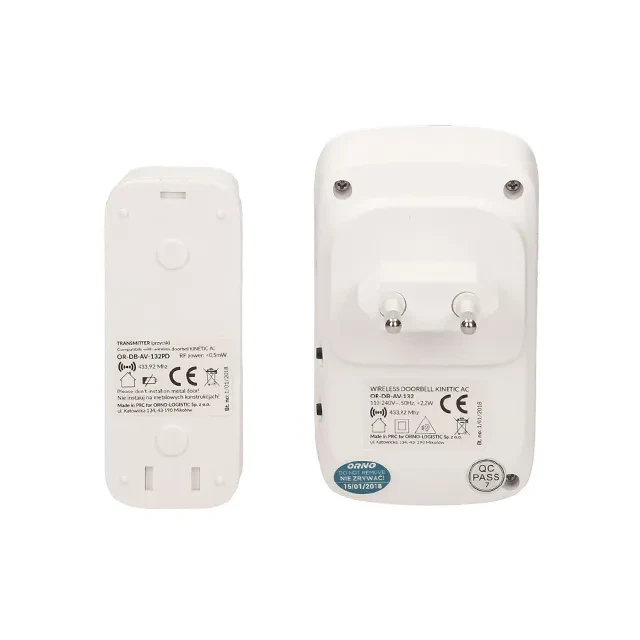 Sonerie fără fir orno kinetic 220 - 240 v ip44 2