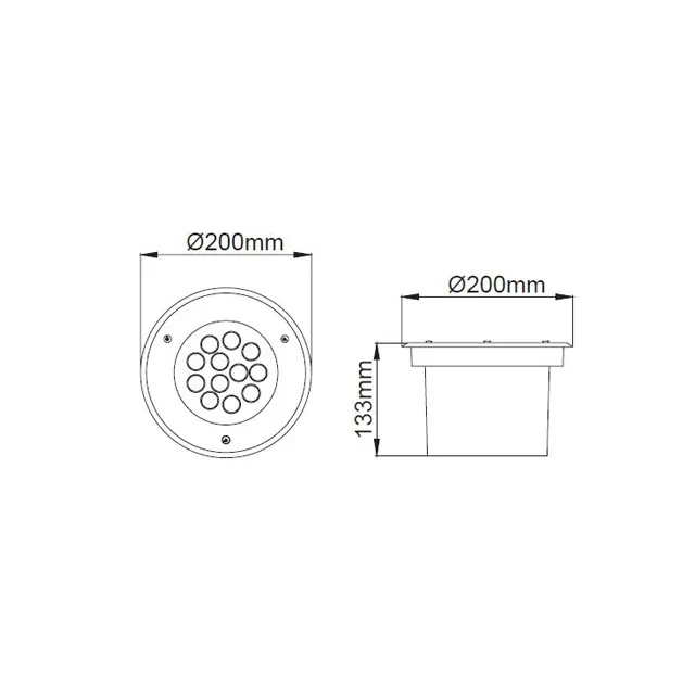 Spot luminos led lm1605 13 w led 3000 k 220 - 240 v ip67 rightlight 5