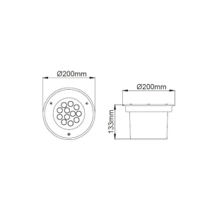 Spot luminos led lm1605 13 w led 3000 k 220 - 240 v ip67 rightlight Thumbnail 5