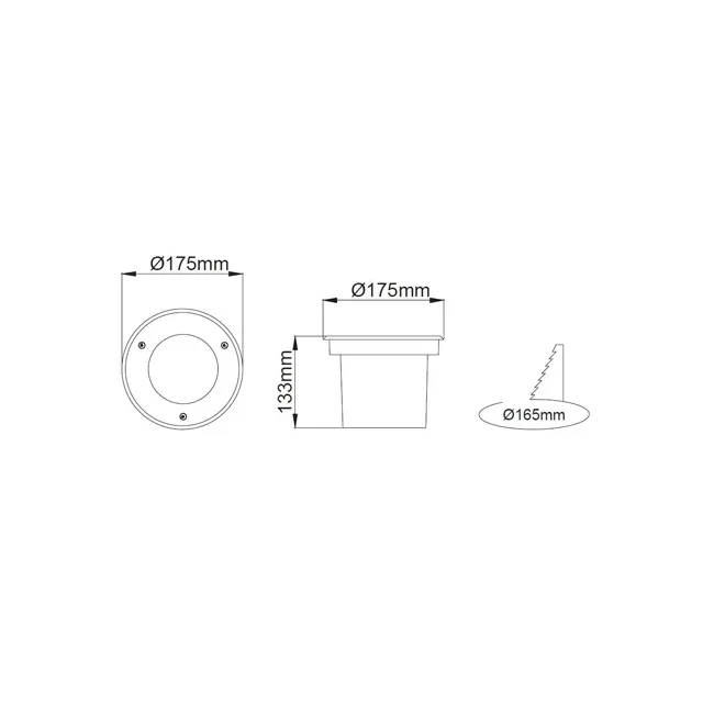 Точечный светодиодный светильник lm958 7 вт led 3000 k 220 в ip67 rightlight 4
