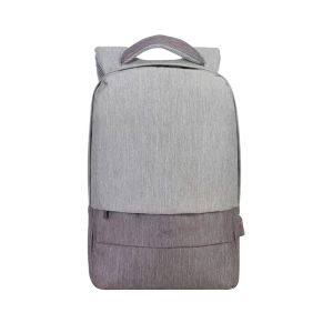 Rucsac pentru Laptop RivaCase Prater, 15.6", Poliester, Gri/Moca