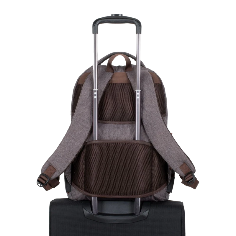 Рюкзак для ноутбука rivacase galapagos, 15.6", полиэстер, мокка 4