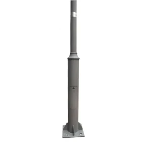 Stâlp pentru felinar cu ușă 4000 x 76 mm oțel elmos