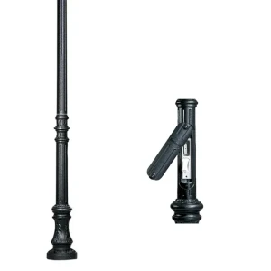 Stâlp cu ușă și cutie karmel 4000 x 275/60 mm oțel/polimer fumagalli