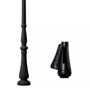 Stâlp pentru felinar cu ușă tabor 3000 x 275/60 mm oțel/polimer fumagalli
