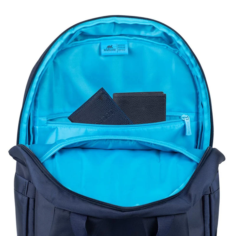 Рюкзак для ноутбука rivacase 7561, 15.6", eco-friendly rpet полиэстер, темно-синий 9