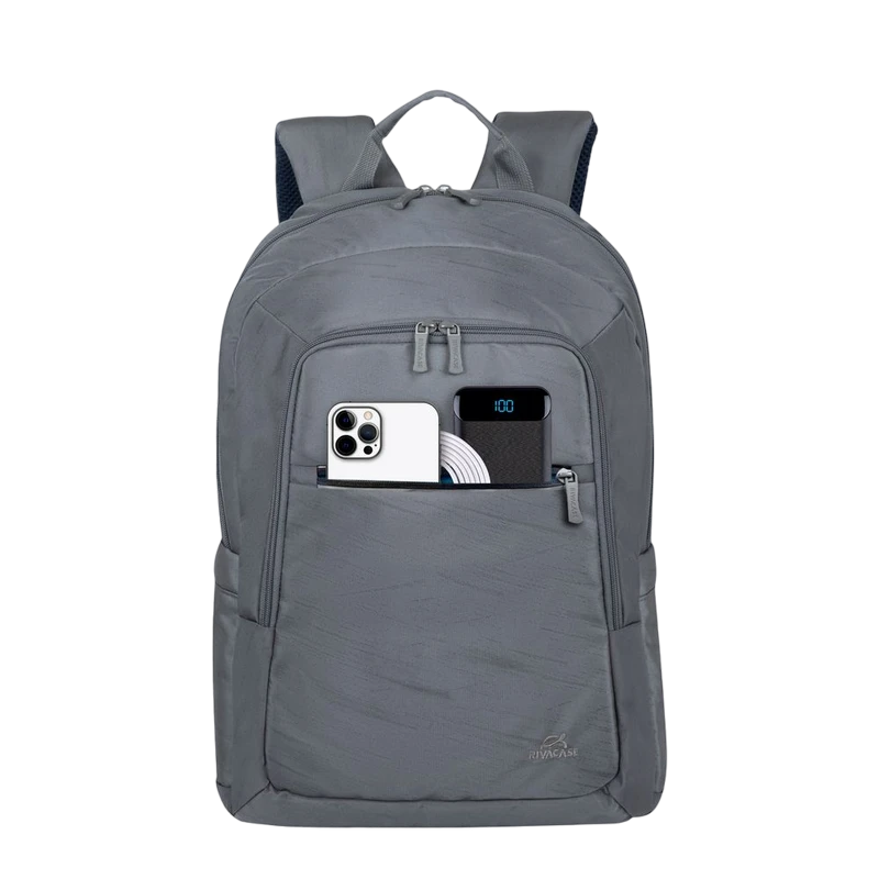 Rucsac pentru laptop rivacase 7561, 15.6", poliester rpet eco-friendly, gri 12