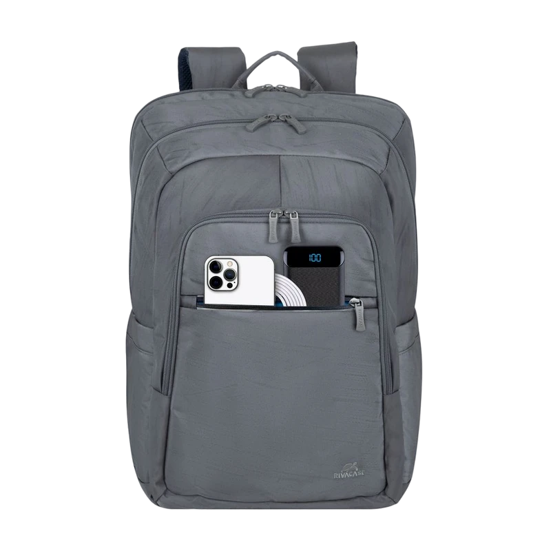 Рюкзак для ноутбука rivacase 7569, 17.3", eco-friendly rpet полиэстер, серый 3