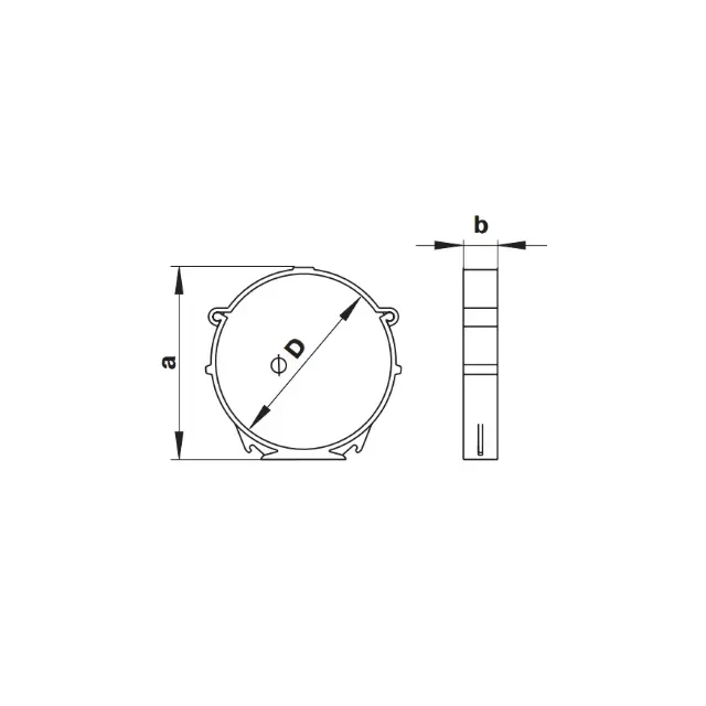 Conector de aeroduct ventika ko100-7 100 mm plastic alb 2