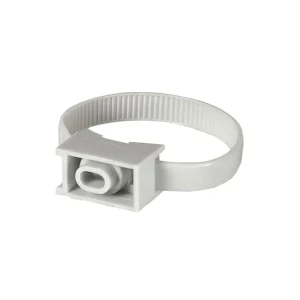 Suport curelușă scame 860.1640 63 x 40 mm alb plastic