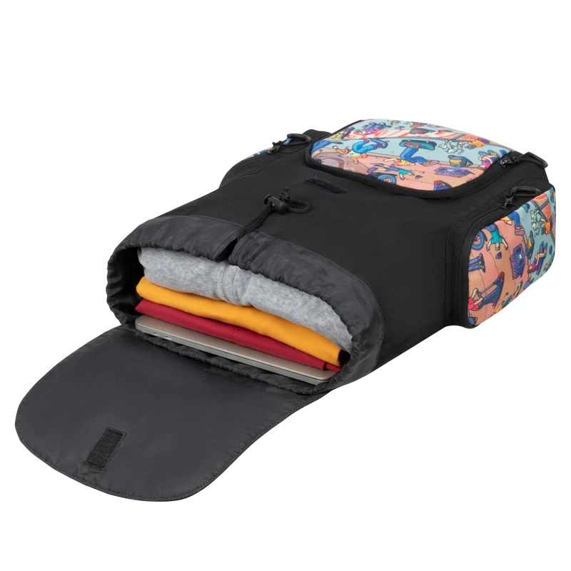 Рюкзак rivacase 5425, полиэстер, skaters 3